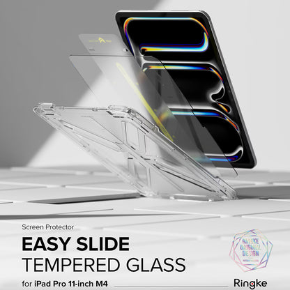 Zaštitna folija za ekran Ringke Easy Slide za Apple iPad Pro 11 (2024), Kaljeno staklo, Full Glue
