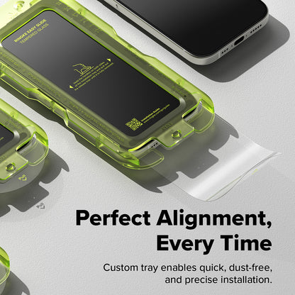 Zaštitna folija za ekran Ringke Easy Slide za Apple iPhone 17, Kaljeno staklo, Full Glue, Set od 2 komada