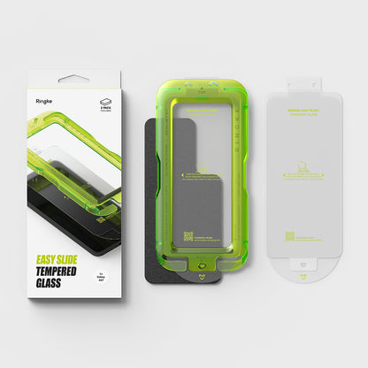 Folija za zaštitu ekrana Ringke Easy Slide za Samsung Galaxy A57 5G, Kaljeno staklo, Full Glue, Set od 2 komada
