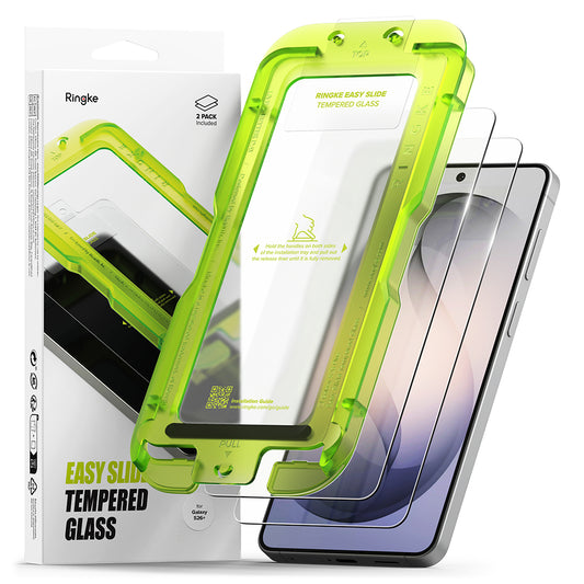 Folija za zaštitu ekrana Ringke Easy Slide za Samsung Galaxy S26 Plus S947, Kaljeno staklo, Full Glue, Set 2 komada
