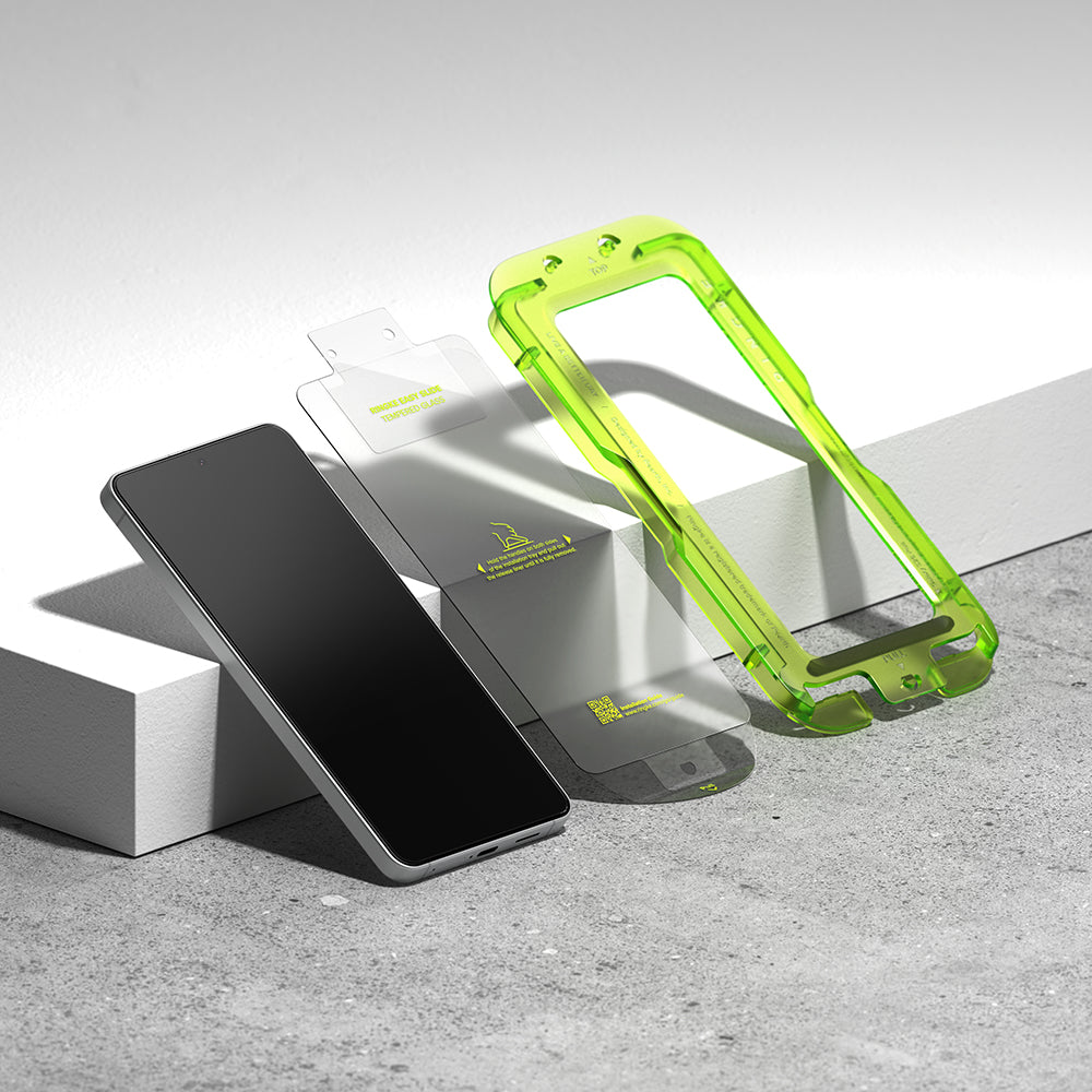 Folija za zaštitu ekrana Ringke Easy Slide za Samsung Galaxy S26 Plus, Kaljeno staklo, Full Glue, Set 2 komada