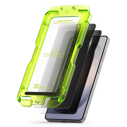 Folija za zaštitu ekrana Ringke Easy Slide za Samsung Galaxy S26 Plus S947, Kaljeno staklo, Full Glue, Set 2 komada, Crna