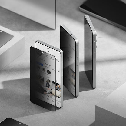 Folija za zaštitu ekrana Ringke Easy Slide za Samsung Galaxy S26 Plus S947, Kaljeno staklo, Full Glue, Set 2 komada, Crna
