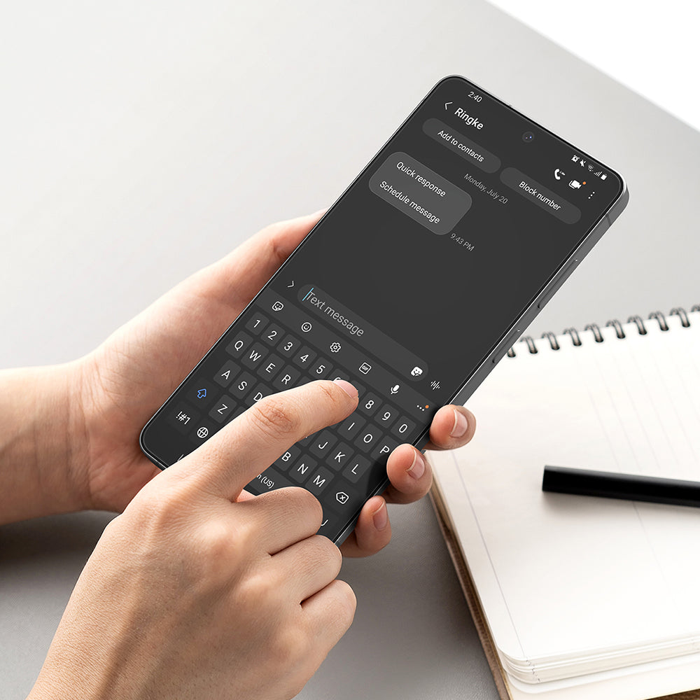 Folija za zaštitu ekrana Ringke Easy Slide za Samsung Galaxy S26 Ultra, Kaljeno staklo, Full Glue, Set 2 komada