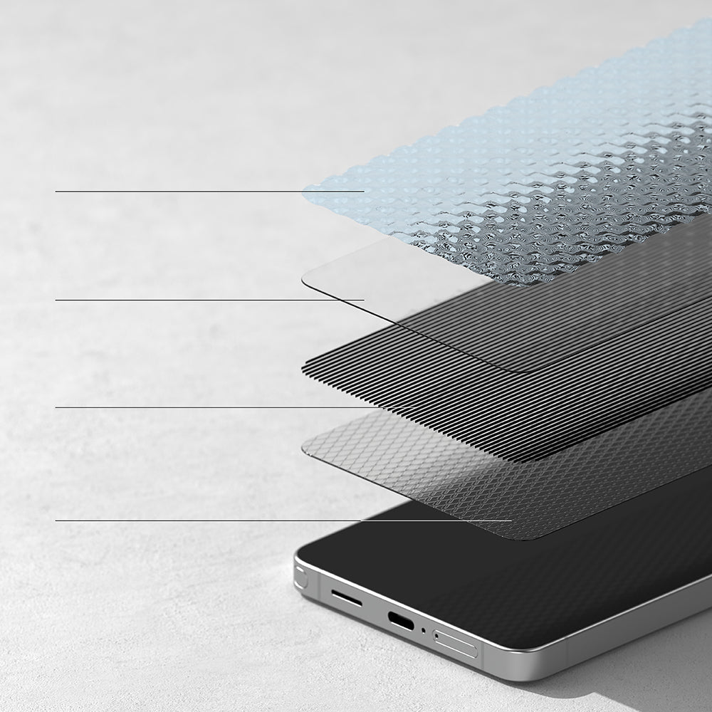 Folija za zaštitu ekrana Ringke Easy Slide za Samsung Galaxy S26 Ultra, Kaljeno staklo, Full Glue, Set 2 komada, Crna