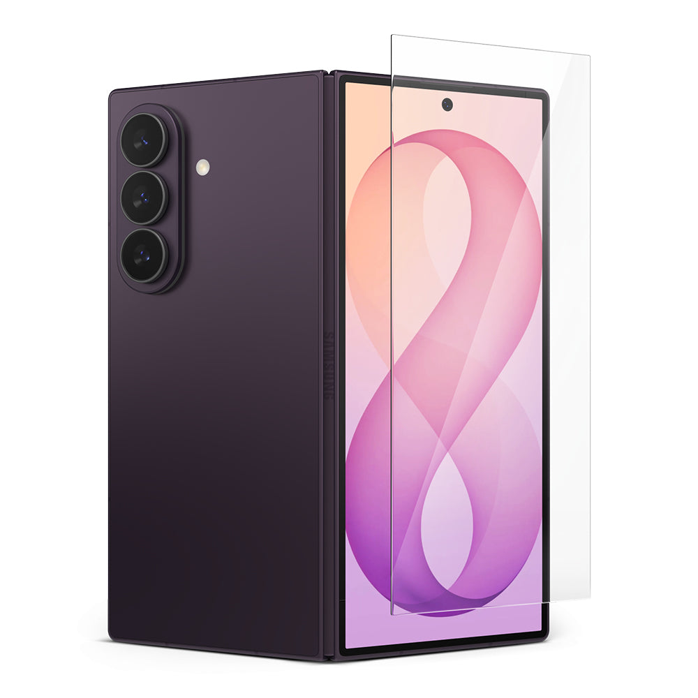 Zaštitna folija za spoljašnji ekran Ringke Easy Slide za Samsung Galaxy Z Fold8 Ultra F976, Kaljeno staklo, Full Glue, Set od 2 komada