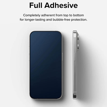 Zaštitna folija za ekran Ringke za Apple iPhone 15 Pro Max, Kaljeno staklo, Full Glue, Crna