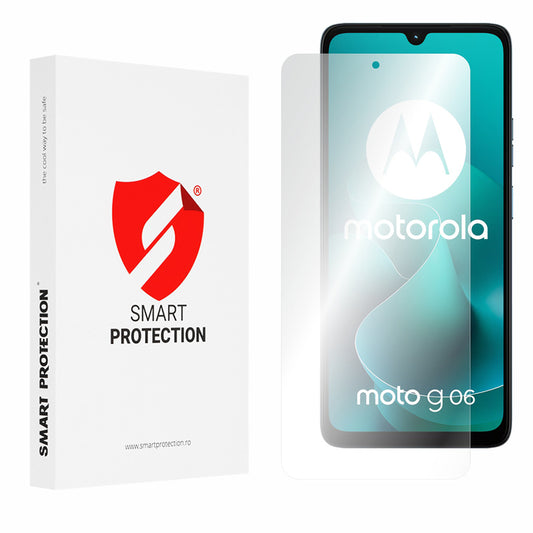 Folija za zaštitu ekrana Smart Protection Premium Classic za Motorola Moto G06 Power / G06, Plastika, Full Glue, Set 2 komada