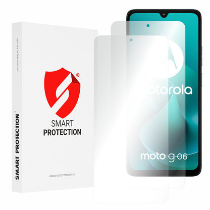 Folija za zaštitu ekrana Smart Protection Premium Classic za Motorola Moto G06 Power / G06, Plastika, Full Glue, Set 2 komada