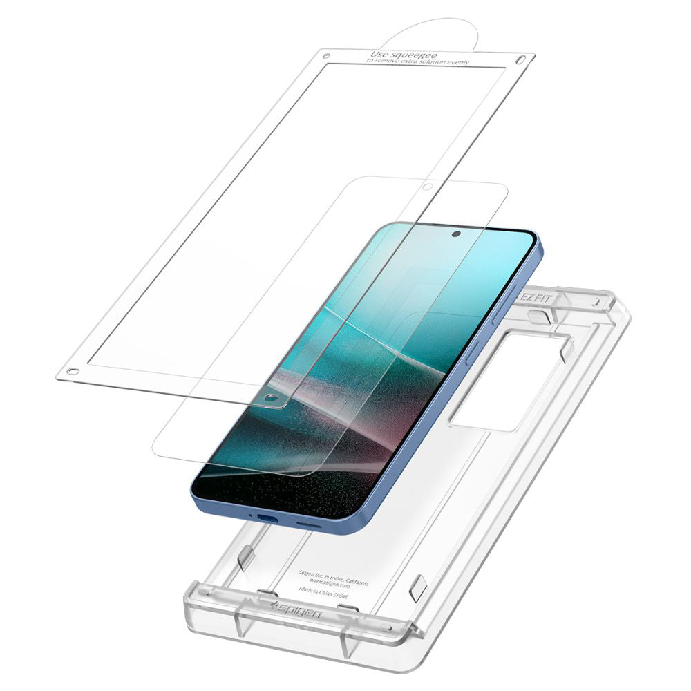 Folija za zaštitu ekrana Spigen Elite Shield EZ FIT HD za Samsung Galaxy S25 S931, Plastika AFL09091
