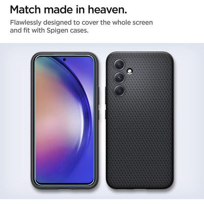 Zaštitna folija za ekran Spigen GlastR Align Master za Samsung Galaxy A54 A546, Kaljeno staklo, Full Glue, Set od 2 komada AGL05966