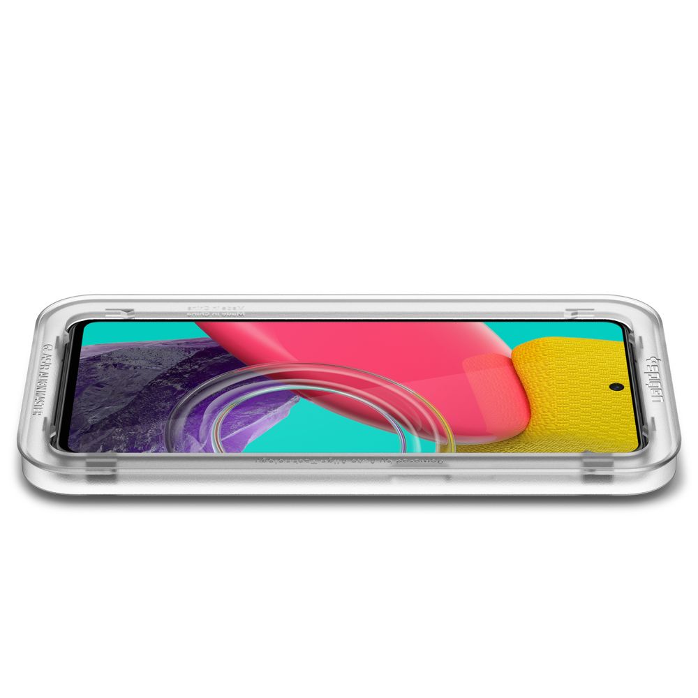 Folija za zaštitu ekrana Spigen GlastR Align Master za Samsung Galaxy M53 M536, Kaljeno staklo, Full Glue, Crna