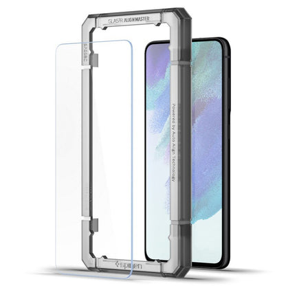 Folija za zaštitu ekrana Spigen GlastR Align Master za Samsung Galaxy S21 FE 5G G990, Kaljeno staklo, Full Glue, Set 2 komada AGL03088
