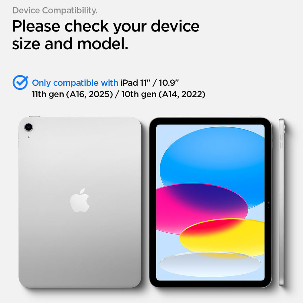 Zaštitna folija za ekran Spigen GlastR Align Master T za Apple iPad (2025) / (2022), Kaljeno staklo, Full Glue AGL11698