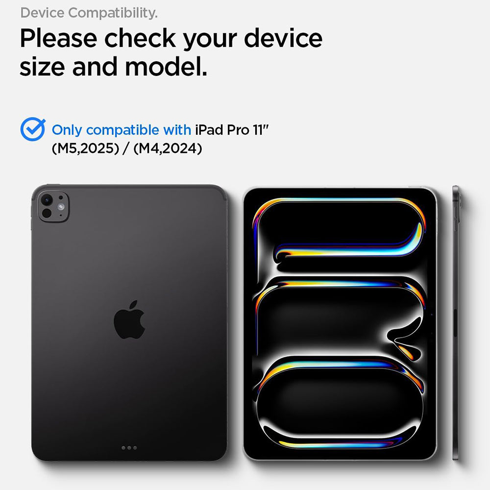 Zaštitna folija za ekran Spigen GlastR Align Master T za Apple iPad Pro 11 (2025) / Pro 11 (2024), Kaljeno staklo, Full Glue AGL11699