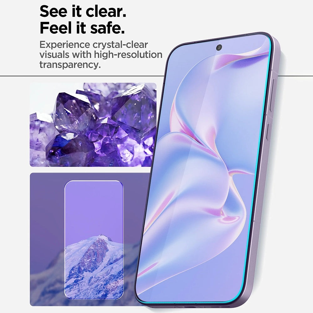 Zaštitna folija za ekran Spigen GlastR AlignMaster S za OnePlus 15, Kaljeno staklo, Full Glue, Set od 2 komada AGL11333