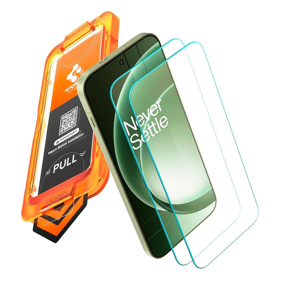 Zaštitna folija za ekran Spigen GlastR AlignMaster S za OnePlus 15R, Kaljeno staklo, Full Glue, Set od 2 komada AGL11398