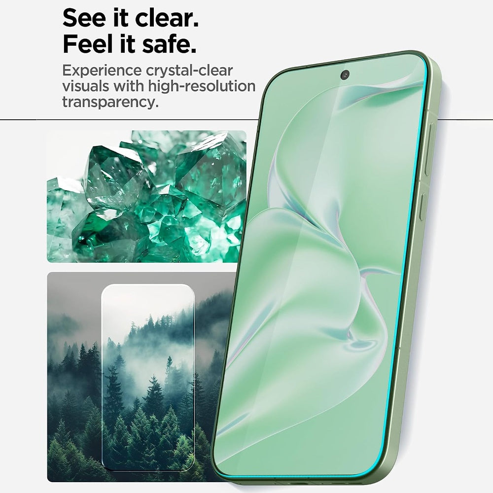 Zaštitna folija za ekran Spigen GlastR AlignMaster S za OnePlus 15R, Kaljeno staklo, Full Glue, Set od 2 komada AGL11398