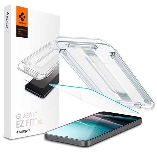 Zaštitna folija za ekran Spigen GlastR EZ FIT HD za Samsung Galaxy A37 5G / A36 A366, Kaljeno staklo, Full Glue, Set od 2 komada AGL11365