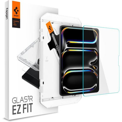 Folija za zaštitu ekrana Spigen GlastR EZ FIT za Apple iPad Pro 13 (2024), Kaljeno staklo, Full Glue AGL07793