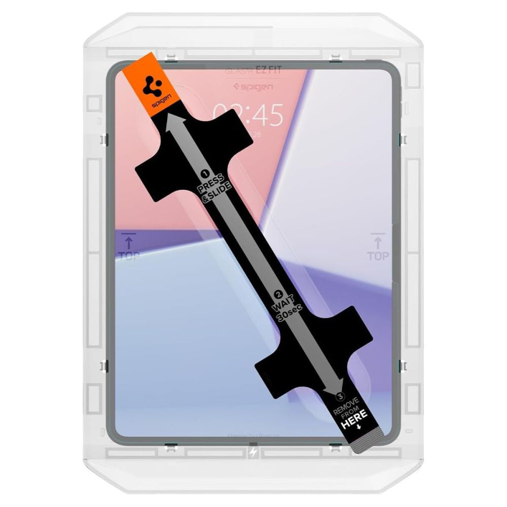 Folija za zaštitu ekrana Spigen GlastR EZ FIT za Apple iPad Pro 13 (2024), Kaljeno staklo, Full Glue AGL07793