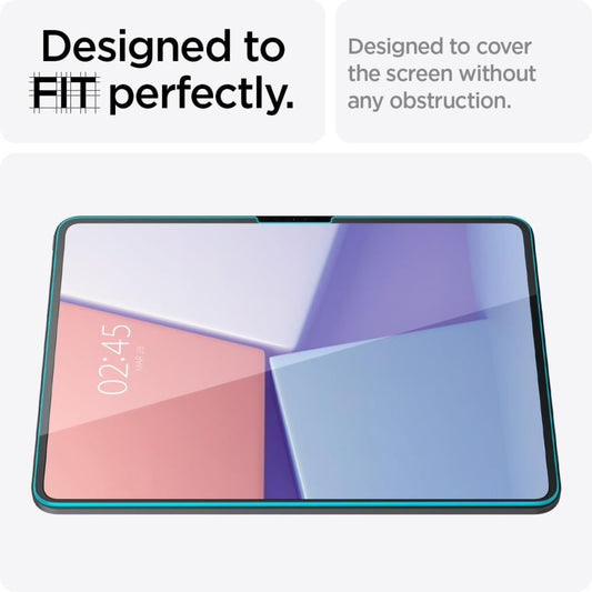 Folija za zaštitu ekrana Spigen GlastR EZ FIT za Apple iPad Pro 13 (2024), Kaljeno staklo, Full Glue AGL07793