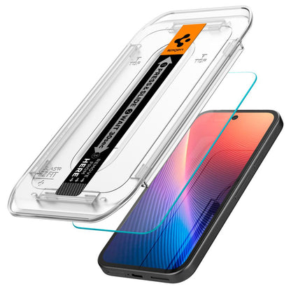 Folija za zaštitu ekrana Spigen GlastR EZ FIT za Google Pixel 9a, Kaljeno staklo, Full Glue, Set 2 komada AGL08938