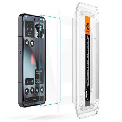 Folija za zaštitu ekrana Spigen GlastR EZ FIT za Nothing Phone (3), Kaljeno staklo, Full Glue, Set 2 komada AGL10165