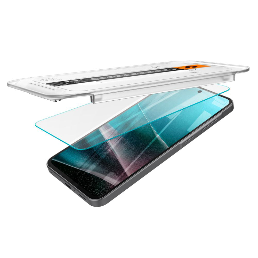 Zaštitna folija za ekran Spigen GlastR EZ FIT za Samsung Galaxy A36 A366, Kaljeno staklo, Full Glue, Set od 2 komada AGL09202