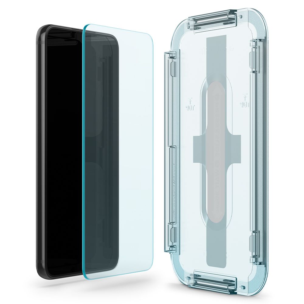 Zaštitna folija za ekran Spigen GlastR EZ FIT za Samsung Galaxy S22 5G S901, Kaljeno staklo, Full Glue, Set od 2 komada AGL04151
