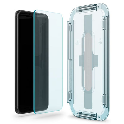 Zaštitna folija za ekran Spigen GlastR EZ FIT za Samsung Galaxy S22 5G S901, Kaljeno staklo, Full Glue, Set od 2 komada AGL04151