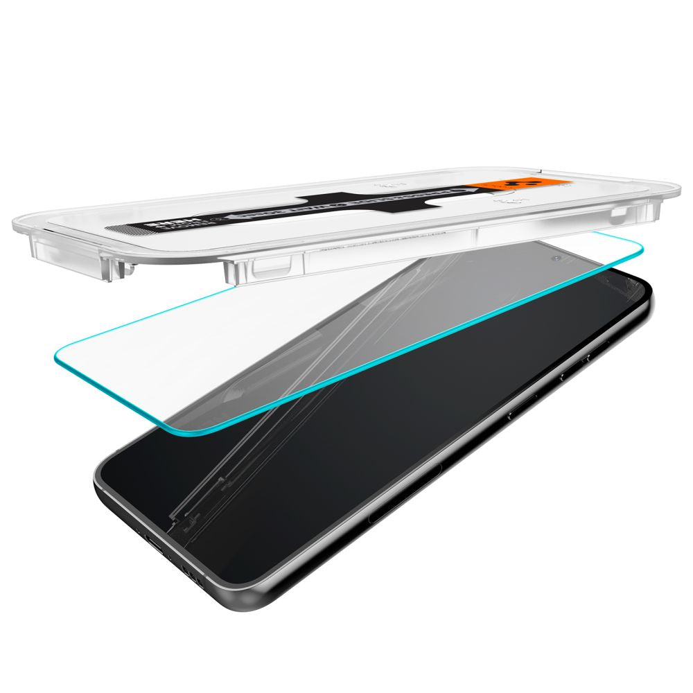 Folija za zaštitu ekrana Spigen GlastR EZ FIT za Samsung Galaxy S23 S911, Kaljeno staklo, Full Glue, Set 2 komada AGL05958