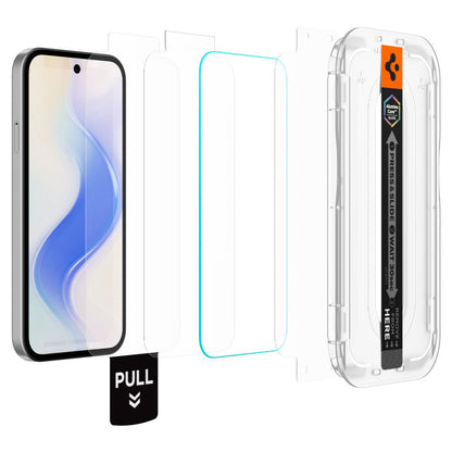 Folija za zaštitu ekrana Spigen GlastR EZ FIT Pro HD za Google Pixel 10a, Kaljeno staklo, Full Glue, Set 2 komada AGL11364