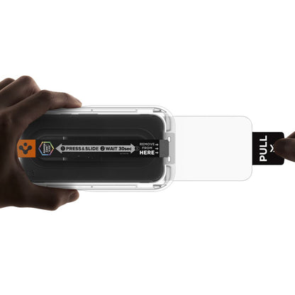 Folija za zaštitu ekrana Spigen GlastR EZ FIT Pro HD za Google Pixel 10a, Kaljeno staklo, Full Glue, Set 2 komada AGL11364