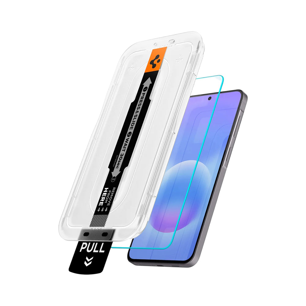 Folija za zaštitu ekrana Spigen GlastR EZ FIT Pro HD za Samsung Galaxy A57 5G, Kaljeno staklo, Full Glue, Set 2 komada AGL11397