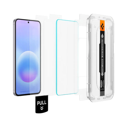 Folija za zaštitu ekrana Spigen GlastR EZ FIT Pro HD za Samsung Galaxy A57 5G, Kaljeno staklo, Full Glue, Set 2 komada AGL11397