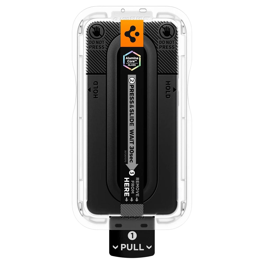 Zaštitna folija za ekran Spigen GlastR EZ FIT Pro HD za Samsung Galaxy S26 FE S741, Kaljeno staklo, Full Glue, Set od 2 komada AGL11811
