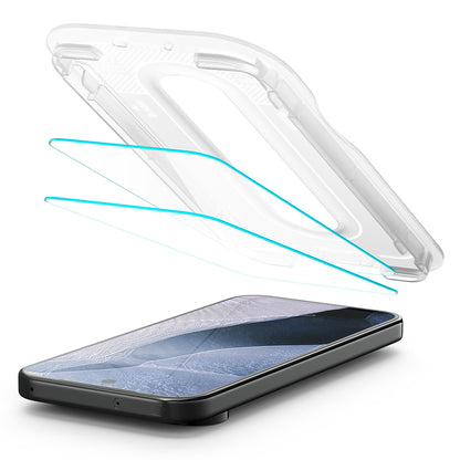 Zaštitna folija za ekran Spigen GlastR EZ FIT Pro za Google Pixel 11 Pro XL, Kaljeno staklo, Full Glue, Set od 2 komada AGL11485