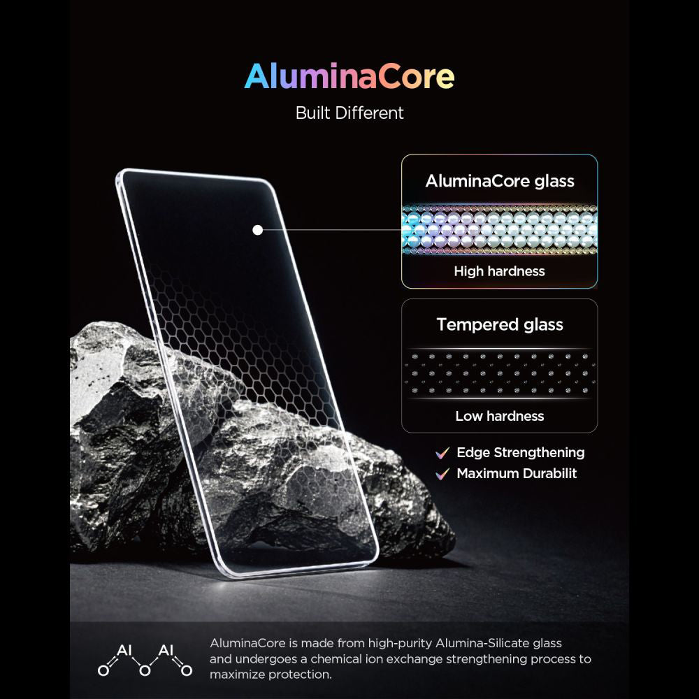 Zaštitna folija za ekran Spigen GlastR EZ FIT Pro za Nothing Phone (4a) Pro, Kaljeno staklo, Full Glue, Set od 2 komada AGL11681