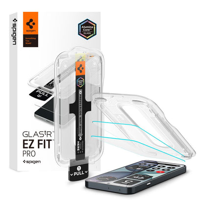 Zaštitna folija za ekran Spigen GlastR EZ FIT Pro za Nothing Phone (4a), Kaljeno staklo, Full Glue, Set 2 komada AGL11682