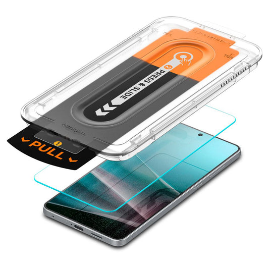 Folija za zaštitu ekrana Spigen GlastR EZ FIT Pro za Samsung Galaxy S25 Edge S937, Kaljeno staklo, Full Glue