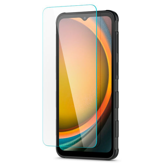 Zaštitna folija za ekran Spigen GlastR Slim za Samsung Galaxy XCover7 Pro / Xcover7 G556, Kaljeno staklo, Full Glue, Set od 2 komada AGL09407