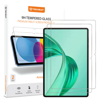 Folija za zaštitu ekrana Techsuit ArmorGlass CrystalHD za Honor Pad X8a / Xiaomi Pad 6 / 6 Pro, Kaljeno staklo, Full Glue, Set 2 komada