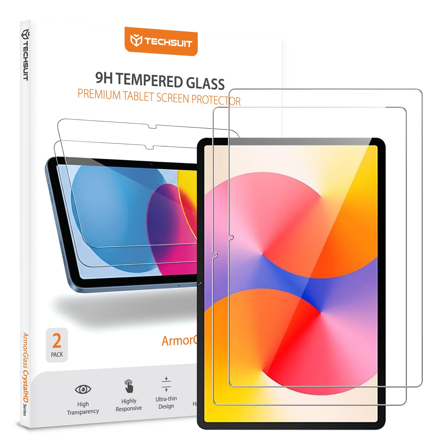 Zaštitna folija za ekran Techsuit ArmorGlass CrystalHD za Huawei MatePad SE 11, Kaljeno staklo, Full Glue, Set od 2 komada.