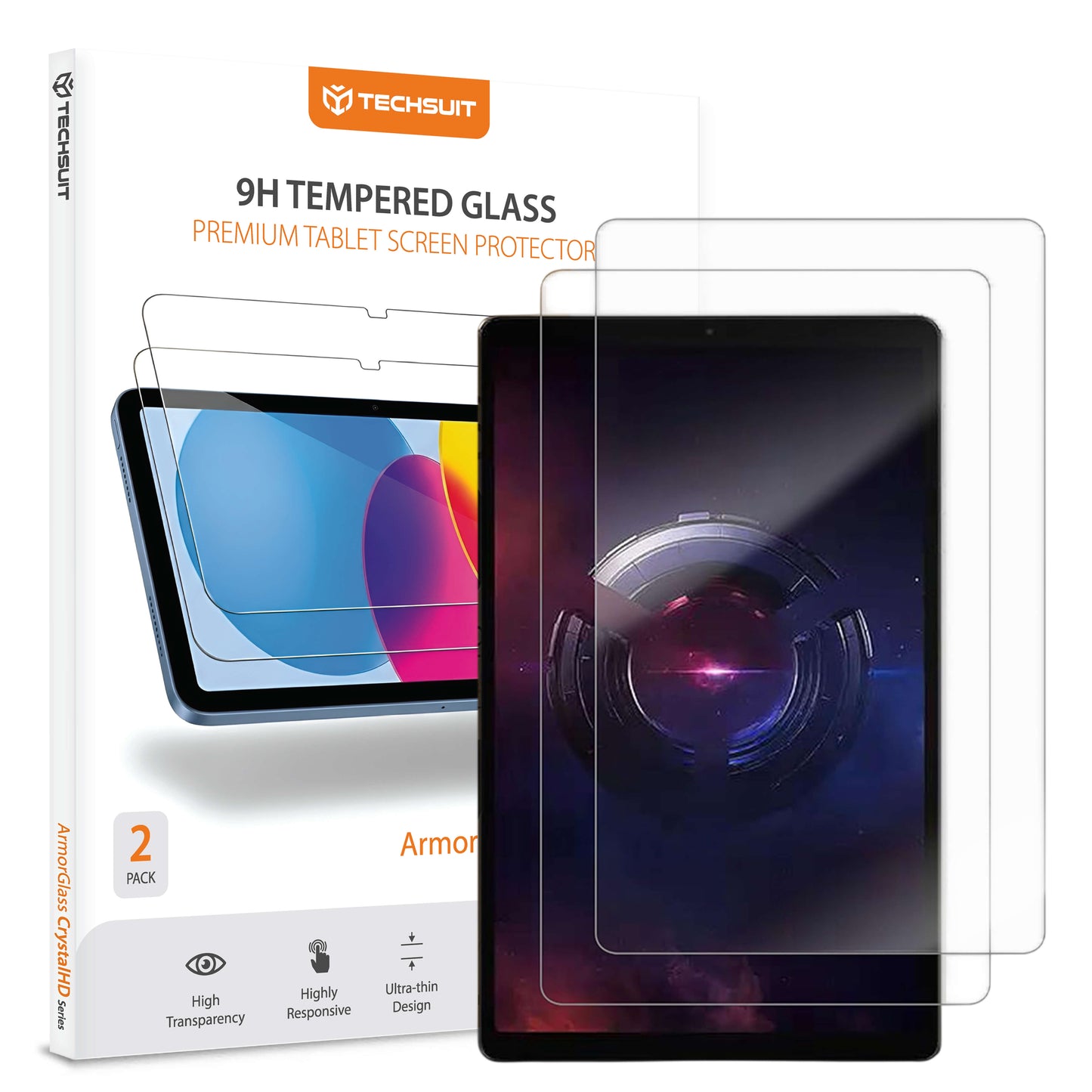 Zaštitna folija za ekran Techsuit ArmorGlass CrystalHD za Lenovo Legion Y700 (Gen 5), Kaljeno staklo, Full Glue, Set od 2 komada