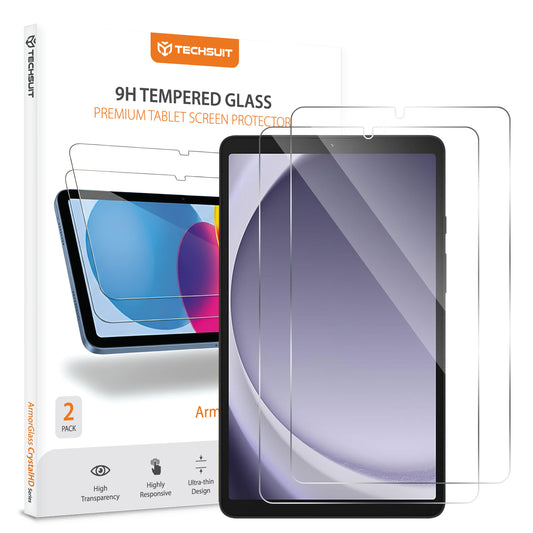 Folija za zaštitu ekrana Techsuit ArmorGlass CrystalHD za Samsung Galaxy Tab A11 / Tab A9, Kaljeno staklo, Full Glue, Set 2 komada