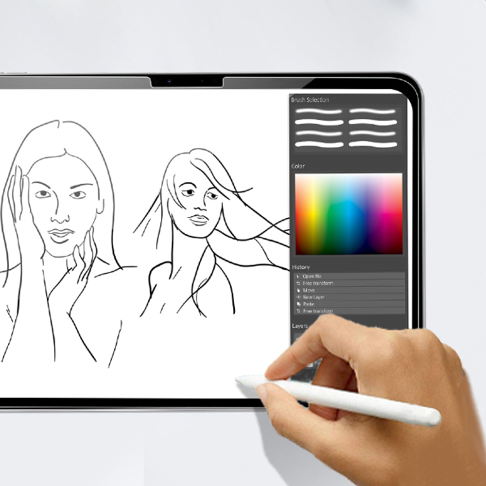 Zaštitna folija za ekran Techsuit ArmorGlass CrystalHD za Samsung Galaxy Tab S10+ / Tab S9 FE+, Kaljeno staklo, Full Glue, Set 2 komada