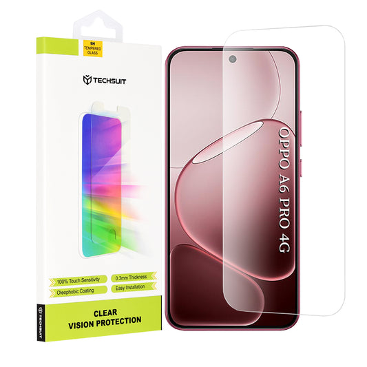 Folija za zaštitu ekrana Techsuit Clear Vision za Oppo A6 Pro 5G / A6 Pro 4G, Kaljeno staklo, Full Glue