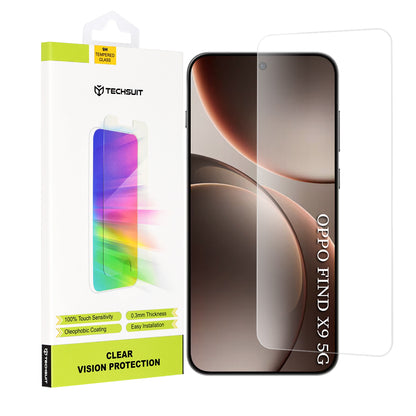 Folija za zaštitu ekrana Techsuit Clear Vision za Oppo Find X9, Kaljeno staklo, Full Glue