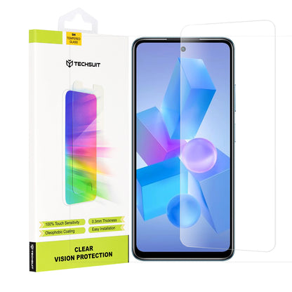 Zaštitna folija za ekran Techsuit Clear Vision za Tecno Spark 20 Pro / Pova 5 Pro / Hot 40 / Hot 40 Pro, Kaljeno staklo, Full Glue